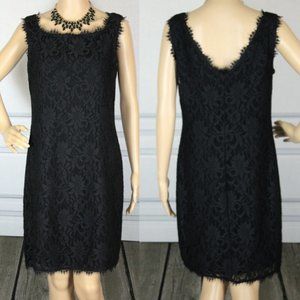 NWOT Tiana B. Black Fringe Dress Size 8